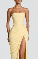 Sienna Strapless Corset Maxi Dress