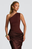 Serena Satin Maxi Dress